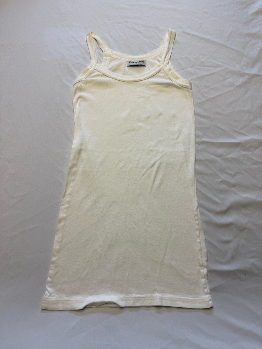 Michael Stars Cream Ribbed Tank